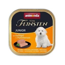 Консерва Animonda Vom Feinsten Junior with Poultry + Turkey hearts для цуценят, з птахом та серцями індички, 150г від виробника Animonda