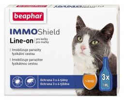 Капли от блох и клещей для кошек и котят Beaphar IMMO Shield 3 пипетки (BAR13581) от производителя Beaphar