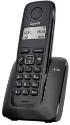 Радиотелефон DECT Gigaset A116 Black (S30852H2801S301) от производителя Gigaset