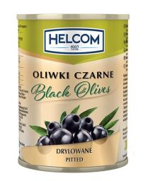 Оливки HELCOM 280g маслини чорні без кісточки ж/б