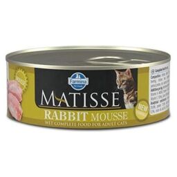Вологий корм Farmina Matisse Cat Mousse Rabbit для дорослих котів, з кроликом, 85 г (162041) від виробника Farmina