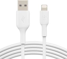 Кабель Belkin PVC USB - Lightning (M/M), 2 м, White (CAA001BT2MWH)