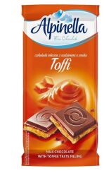 Шоколад ALPINELLA 100g карамель (toffi)