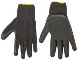 Перчатки рабочие TOPEX, латексное покрытие, б/п, р.10, черный (83S213) от производителя Topex