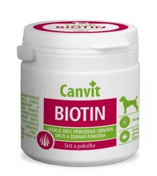 Canvit BIOTIN for dog 100 г (100 табл.) – добавка для здоровья кожи и шерсти собак (can50713) от производителя Canvit