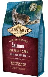 Сухой корм Carnilove Cat Sensitive & Long Hair Salmon (для кошек с чувствительным пищеварением, лосось) 6 кг (170204/2270) от производителя Carnilove