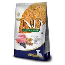 Низкозерновой сухий корм Farmina N&D, для цуценят дрібних порід, ягня з чорницею, 800 г (156372) від виробника Farmina