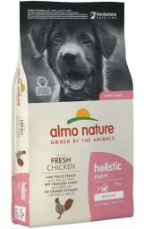 Сухий корм для цуценят великих порід Almo Nature (Альмо Натюр) Holistic Puppy зі свіжою куркою 12 кг (DT760) від виробника Almo Nature