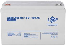 Акумуляторна батарея LogicPower 12V 100AH (LPM-MG 12 - 100 AH) AGM мультигель