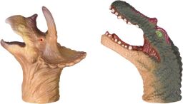 Ігровий набір Same Toy Пальчиковий театр 2 од, Спинозавр та Трицератопс (X236UT-4) від виробника Same Toy