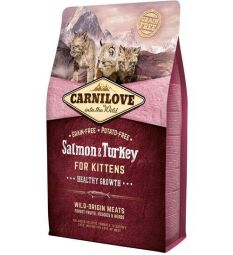 Сухой корм Carnilove Cat Kitten Salmon & Turkey (для котят, лосось+индейка) 6 кг (170202/2218) от производителя Carnilove