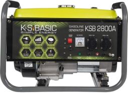 Бензиновый генератор Konner&Sohnen Basic KSB 2800A, 230В, 2.8кВт, ручной запуск, 36.2кг (KSB2800A) от производителя Könner & Söhnen