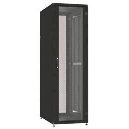 Шкаф ZPAS 19", 42U, 600x1200 мм, перфорированная дверь, задняя распашная, черная (IT-426012-45AA-4-161-FP) от производителя ZPAS