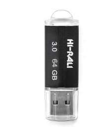 Флеш-накопичувач USB3.0 64GB Hi-Rali Corsair Series Black (HI-64GB3CORBK) від виробника Hi-Rali