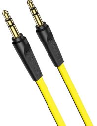 Аудіо-кабель Borofone BL6 3.5 мм - 3.5 мм (M/M), 1 м, жовтий (BL6-1Y) від виробника Borofone