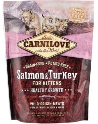 Корм Carnilove Kitten Salmon & Turkey сухой с индейкой и лососем для котят 0.4 кг (8595602512232) от производителя Carnilove