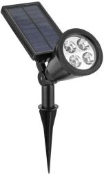 Світильник садовий акумуляторний Neo Tools, 2200мАг, 180лм, живлення від сонячного світла, датчик сутінків, на ніжці, IP44