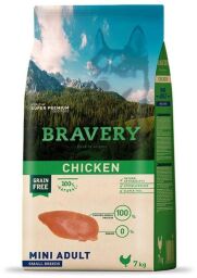 Сухий корм для собак малих порід з куркою Bravery Chicken Mini Adult 7 кг (6701BRCHICADULM_7KG) від виробника Bravery