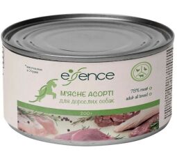 Влажный корм для взрослых собак Essence мясное ассорти, 200 г (20345) от производителя Essence