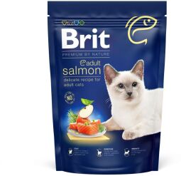 Корм Brit Premium by Nature Cat Adult Salmon сухий з лососем для дорослих котів 0.8 кг