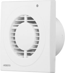 Витяжний вентилятор Ardesto 15 Вт, 80 м3/г, 2400 об./хв., 33 дБ, білий