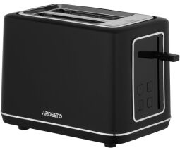 Тостер Ardesto  Elegance T-K301E 800 Вт, LED дисплей, пластик, чорний