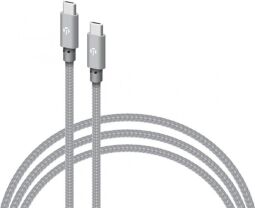 Кабель Intaleo CBGNYTT1 USB Type-C - USB Type-C (M/M), 60W, 1 м, Grey (1283126559501)