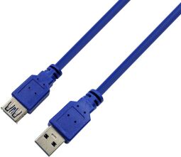 Кабель ProLogix USB - USB V 3.0 (M/F), 1.8 м, синий (PR-USB-P-11-30-18m) от производителя Prologix