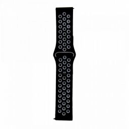 Ремінець Nike Sport 22mm Samsung Watch Gear S3/Xiaomi Amazfit Black/Grey (S) (11096) від виробника Smart Watch
