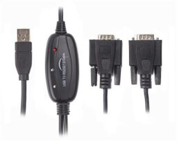 Кабель Viewcon USB - 2хCOM (M/M), 9+25pin, 1.4 м, Black (VE591) от производителя Viewcon