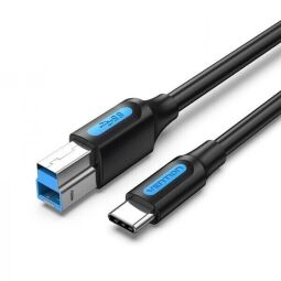 Кабель для принтера Vention Type-C USB - USB Type-B (M/M), 0.25 м, Black (CQVBC) от производителя Vention