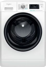 Пральна машина Whirlpool фронтальна, 8кг, 1200, A+++, 60см, дисплей, пара, інвертор, люк чорний, білий
