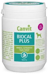 Вітаміни Canvit Biocal Plus для здоров'я зубів та кісток у собак 500 гр