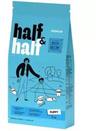 Сухий корм для цуценят Half&Half Puppy 12 кг — яловичина (20710) від виробника Half&Half