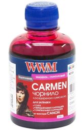 Чернила WWM Universal Carmen для Сanon серий PIXMA iP/iX/MP/MX/MG Magenta (CU/M) 200г от производителя WWM
