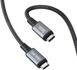 Кабель Hoco US01 USB Type-C – USB Type-C (10Gbps), 100W, 1.2 м, Black (US0112B) от производителя Hoco