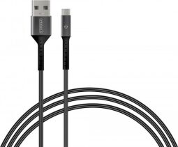 Кабель Intaleo CB0 USB - micro USB (M/M), 1.2 м, Black/Grey (1283126495649) від виробника Intaleo