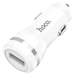 Автомобільний зарядний пристрій Hoco Z27A Staunch (1USB 3A 18W) QC3.0 White (S15250) від виробника Hoco