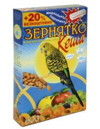 Корм "Зернышко" Кеша для волнистых попугаев (орех, сухофрукты) 600 г (103103) от производителя Зернятко і К