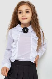 Блуза для дівчаток ошатна AGER, колір білий, 172R103