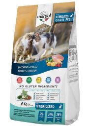 Сухой корм для стерилизованных кошек Marpet Aequilibriavet Grainfree с индейкой и курицей 6 кг (HFGB130/060) от производителя Marpet