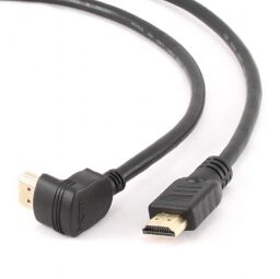 Кабель Cablexpert HDMI - HDMI V 1.4 (M/M), вилка/кутова вилка, 4.5 м, чорний (CC-HDMI490-15) пакет від виробника Cablexpert