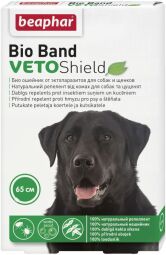 Ошейник Beaphar Bio Veto Shield от блох, клещей и комаров для собак 65 см от производителя Beaphar