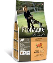 Корм Pronature Holistic Dog Duck & Orange сухий з качкою для дорослих собак 340 гр (2100040912016) від виробника Pronature Holistic
