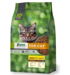 Сухий корм для котів ЕККО-ГРАНУЛА зі смаком курки 10 кг (112428) від виробника ЕККО-ГРАНУЛА