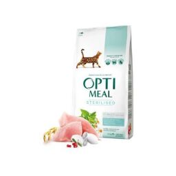 Сухий корм для стерилізованих котів Optimeal (індичка та овес) - 4 (кг) (B1840601) від виробника Optimeal