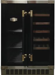 Холодильна камера Kaiser для вина, 82x60x57, 145л, полиць - 8, зон - 2, бут-66, 2дв., чорний