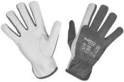 Рукавички робочі NEO, козяча шкіра, р.9, сіро-білий (97-656-9) від виробника Neo Tools