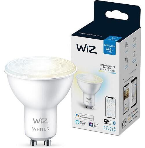 Лампа розумна WiZ GU10 4.7W, 50W, 345Lm, 2700-6500K, Wi-Fi (929002448302)
