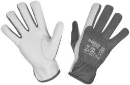 Перчатки рабочие NEO, козья кожа, р.10, серо-белый (97-656-10) от производителя Neo Tools